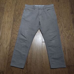 VGB Vintage Genes Black Mens Slim Fit Comfort Terry Denim Gray Jeans 34x30 36x27